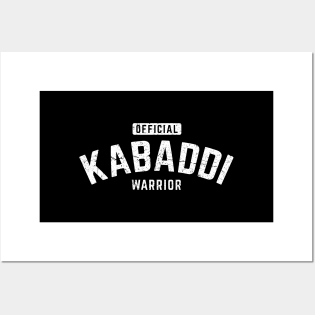 Official Kabaddi Warrior Wall Art by DnlDesigns